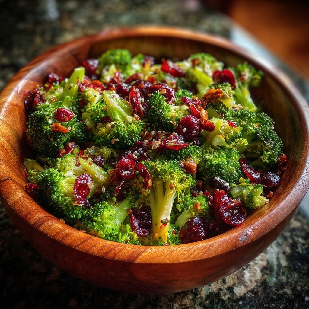 Brokkoli-Salat mit Cranberries