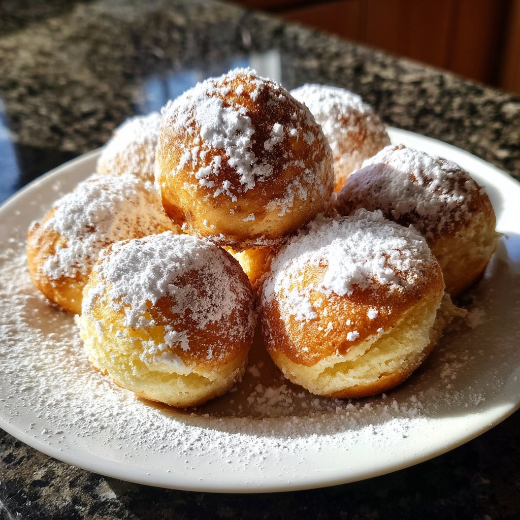 Quarkbällchen mit Vanillearoma