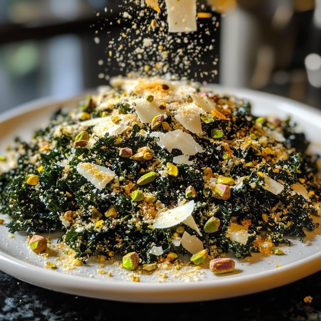 Parmesan-Pistazien-Kale-Salat