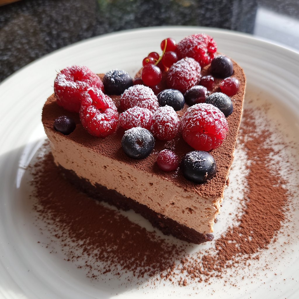 Valentinstag Dessert ohne Zucker