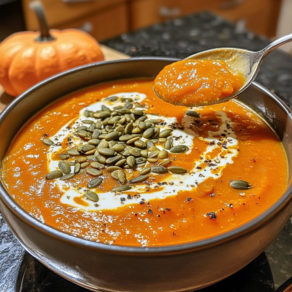Kürbissuppe cremig vegan
