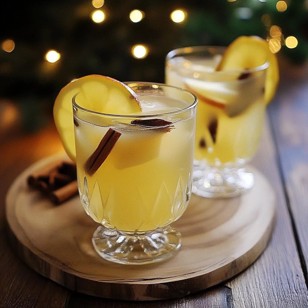 Weißer Apfelglühwein