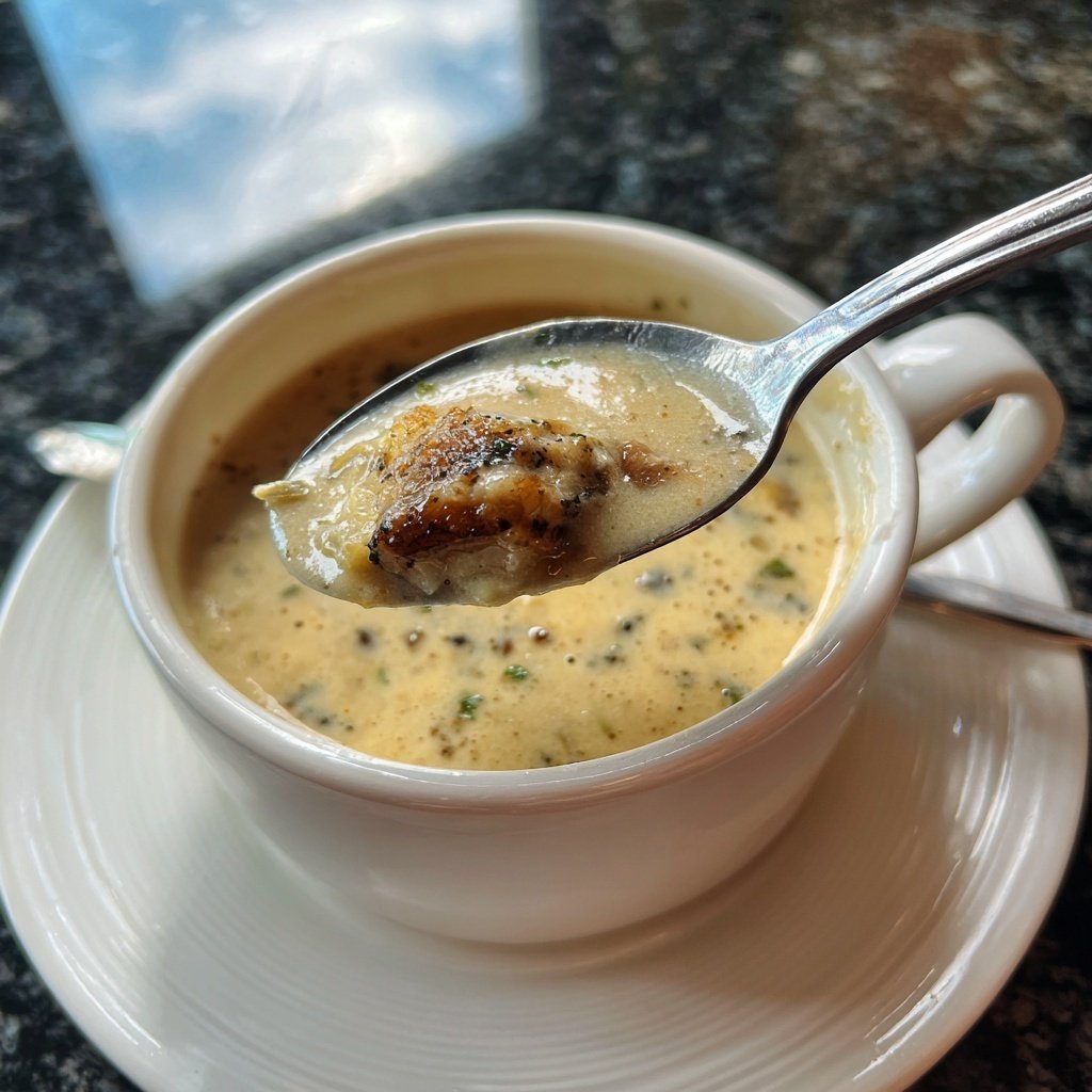 Blumenkohlsuppe mit Knoblauch