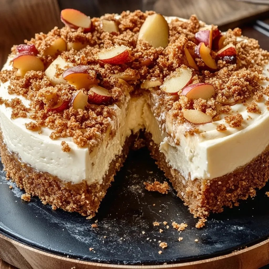 Apple Crumble Cheesecake – Fall’s Coziest Dessert