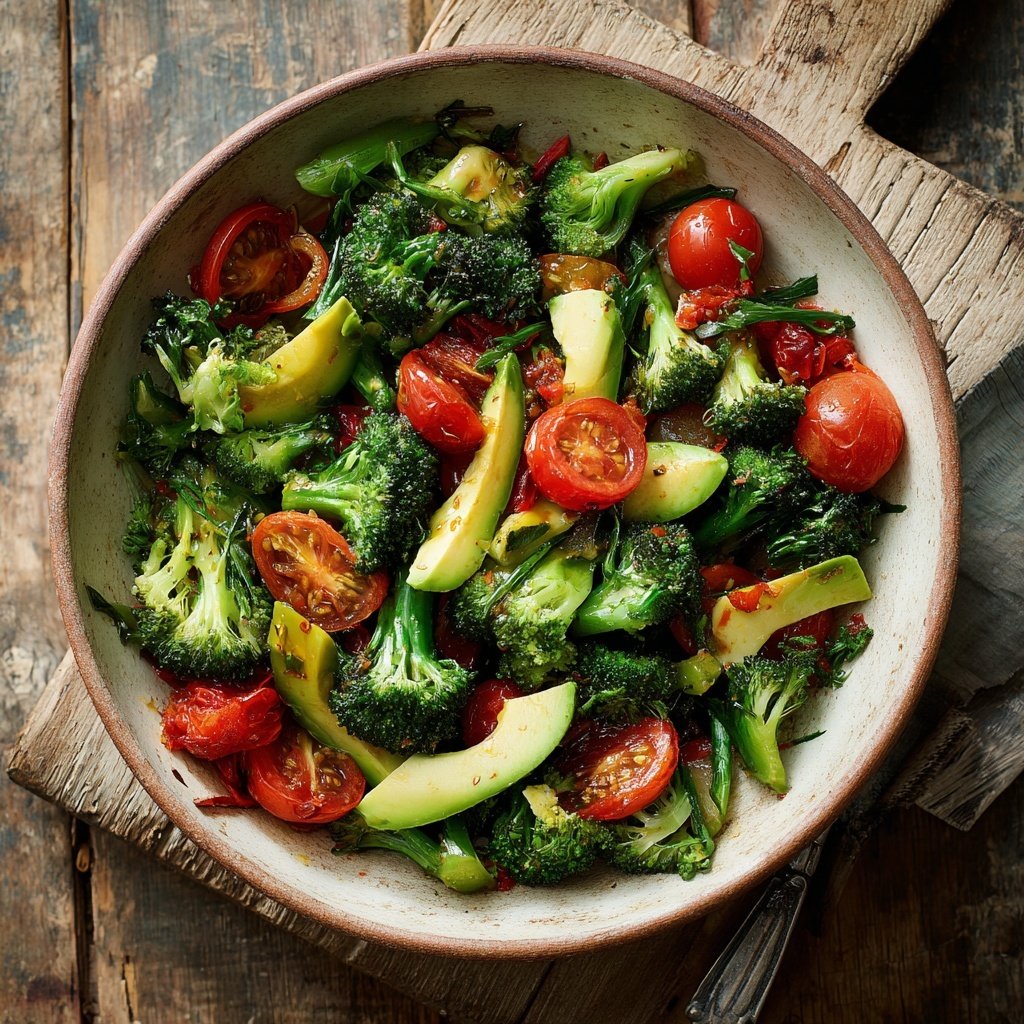 Kalorienarme Gemüse Bowl Mit Brokkoli