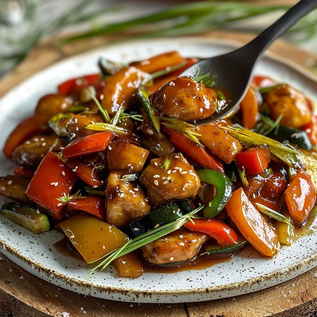 Gemüsepfanne mit Zitronengras