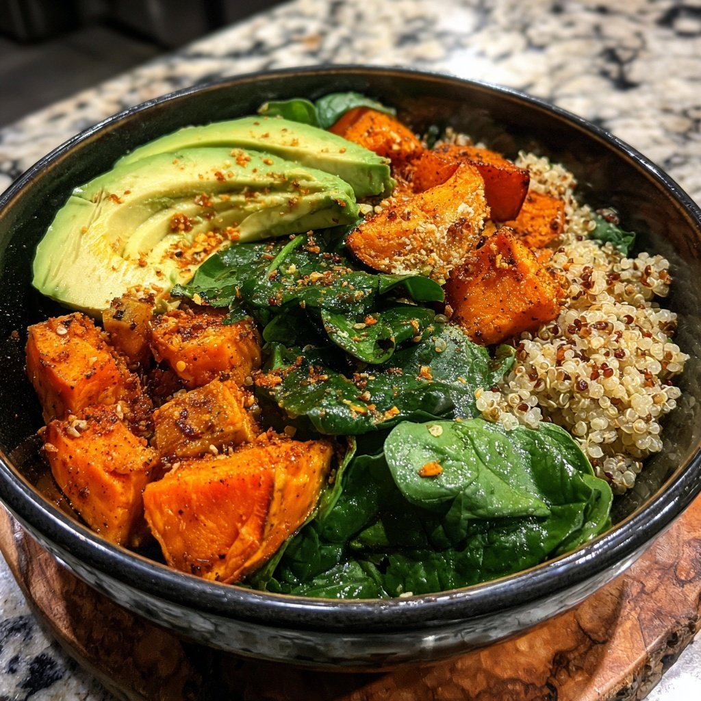 Buddha Bowl mit Süßkartoffeln