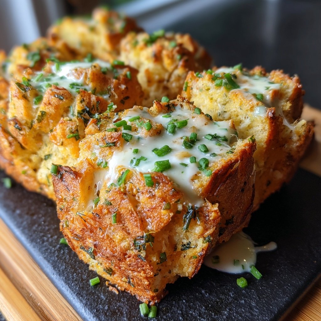 Zupfbrot Mit Schmand Dip