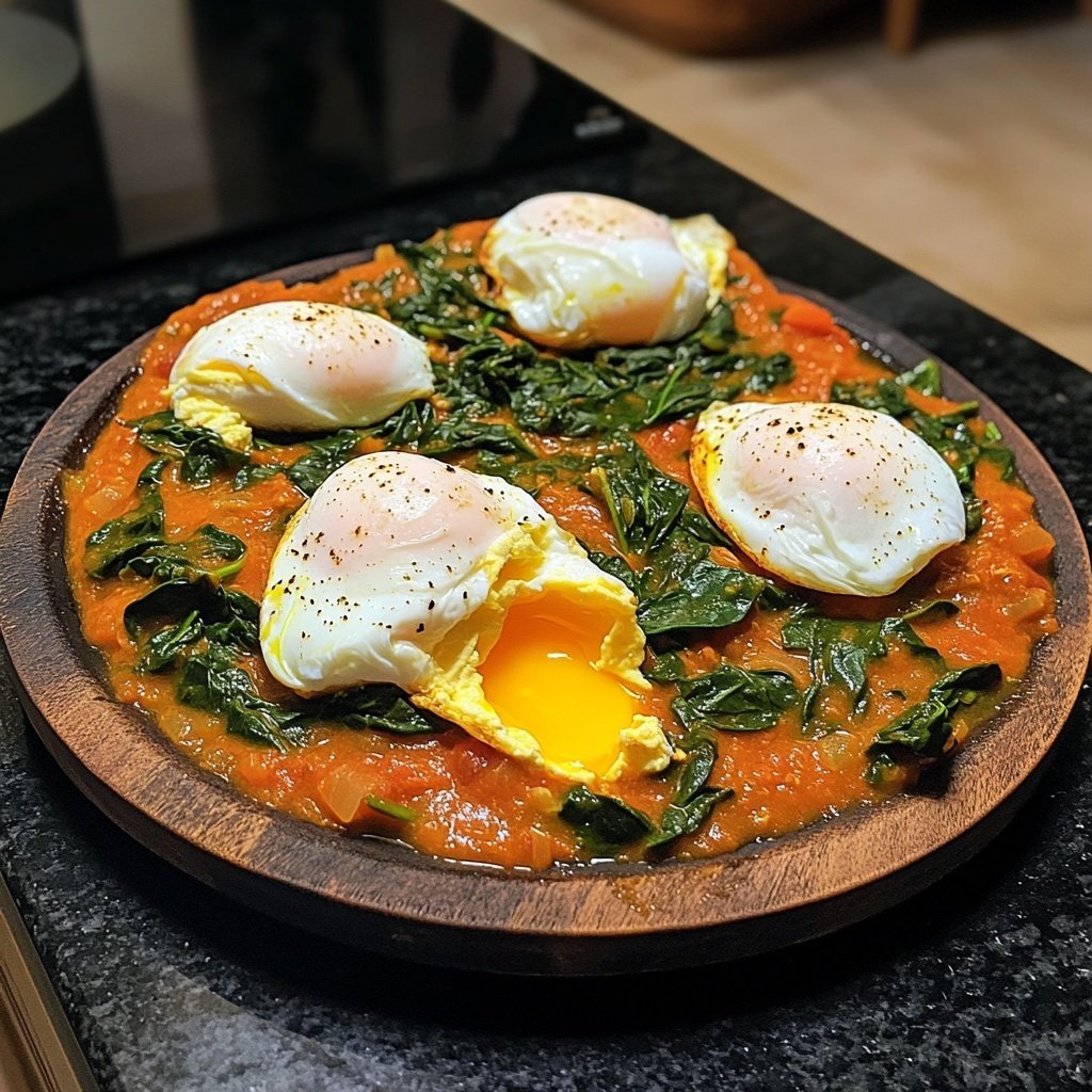 Shakshuka mit Spinat