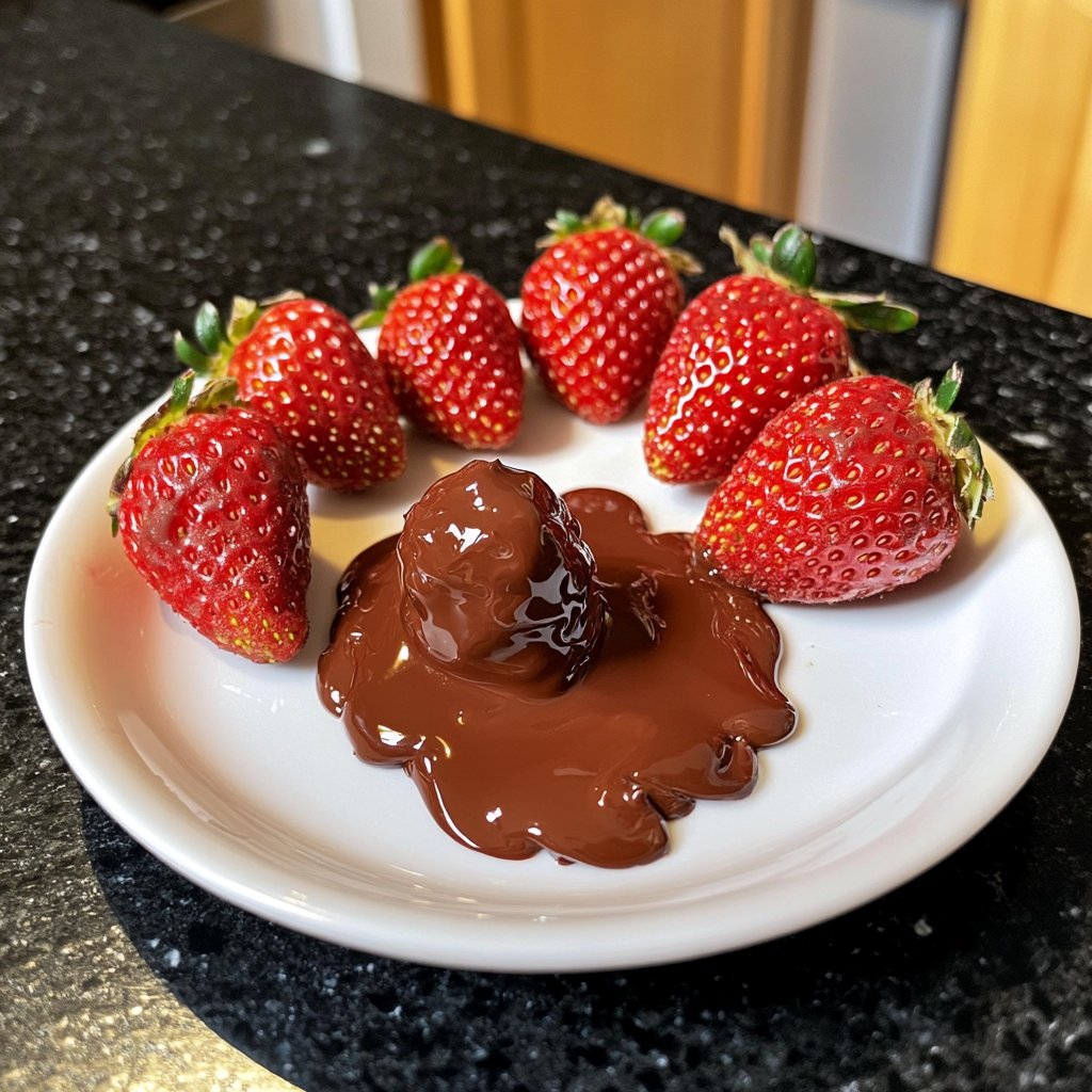 Erdbeeren mit Schokolade Rezept