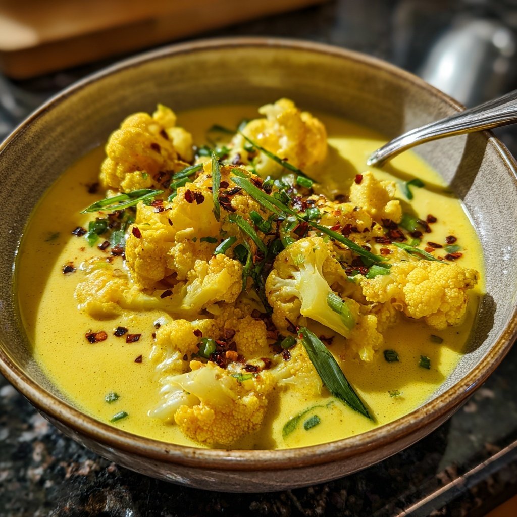 Blumenkohl Suppe Mit Curry