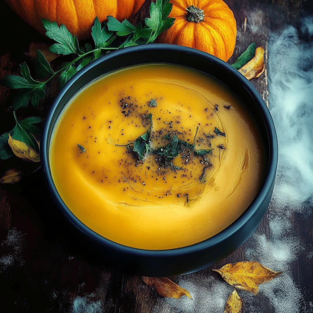 Kürbis-Süßkartoffel-Suppe mit Kokosmilch