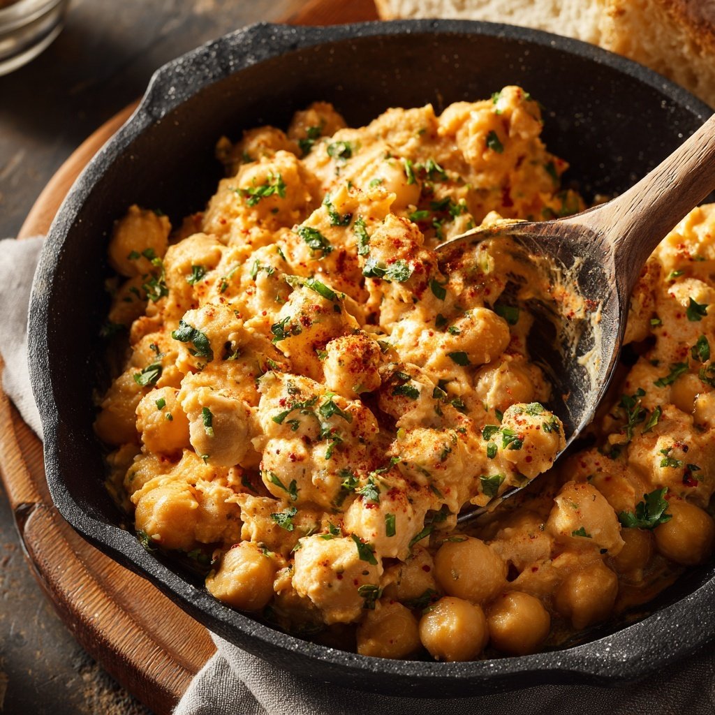 Mittagessen mit Kichererbsen