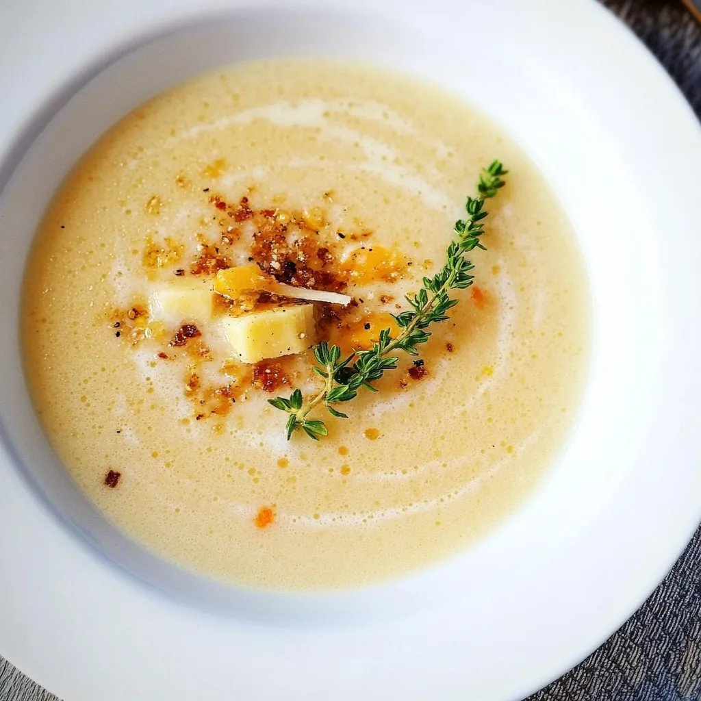 Maronisüppchen mit Parmesanstangen