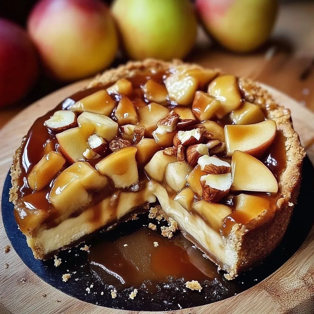 Karamell-Apfel-Käsekuchen