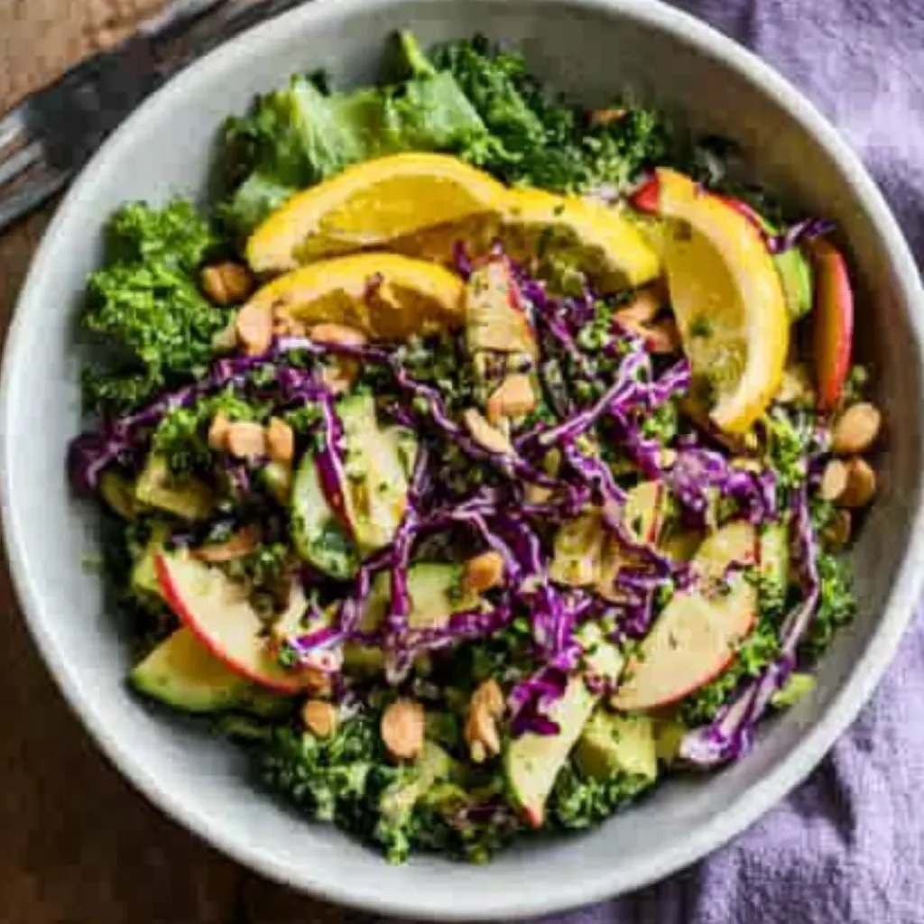 Grünkohl-Rosenkohl-Salat