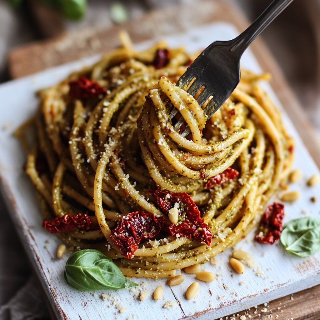 Pasta mit Pesto Rosso